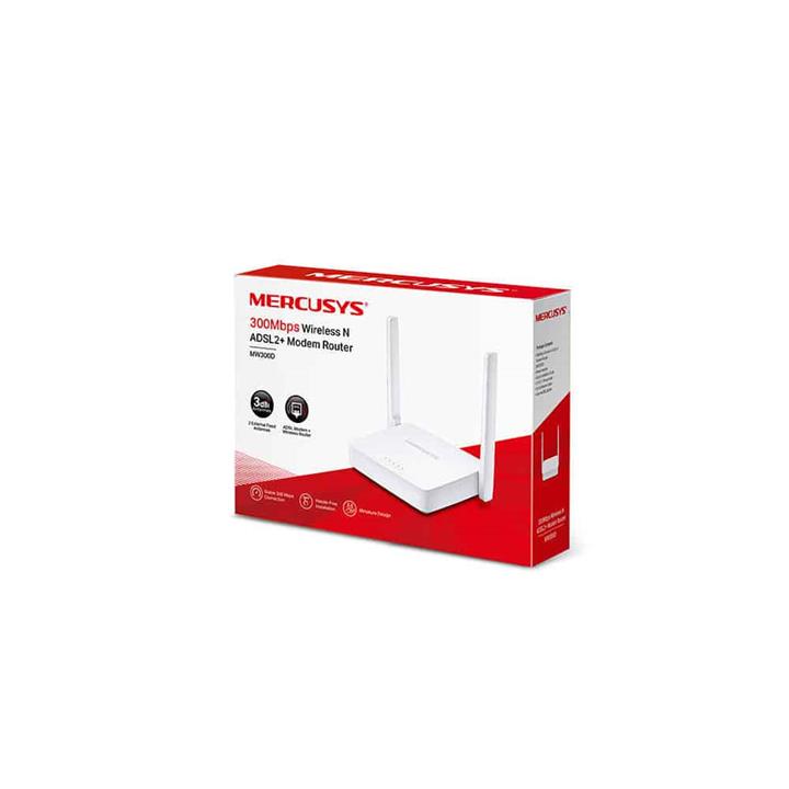 ستی نت | ستینت | setinet مودم روتر ADSL2 Plus بی سیم N300 مرکوسیس مدل MW-300D