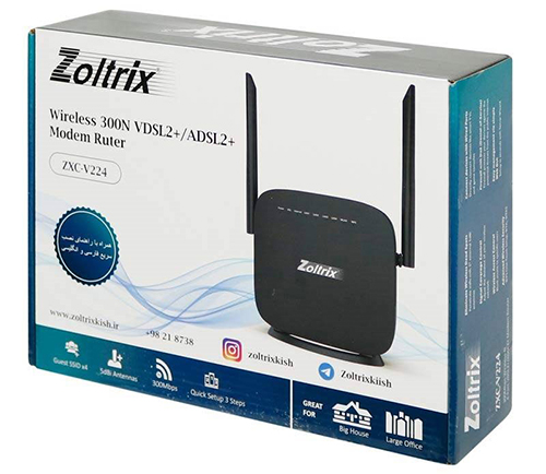 ستی نت | ستینت | setinet مودم-روتر VDSL_ADSL زولتریکس ZXC-V224